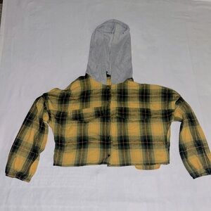 Flannel Crop Top